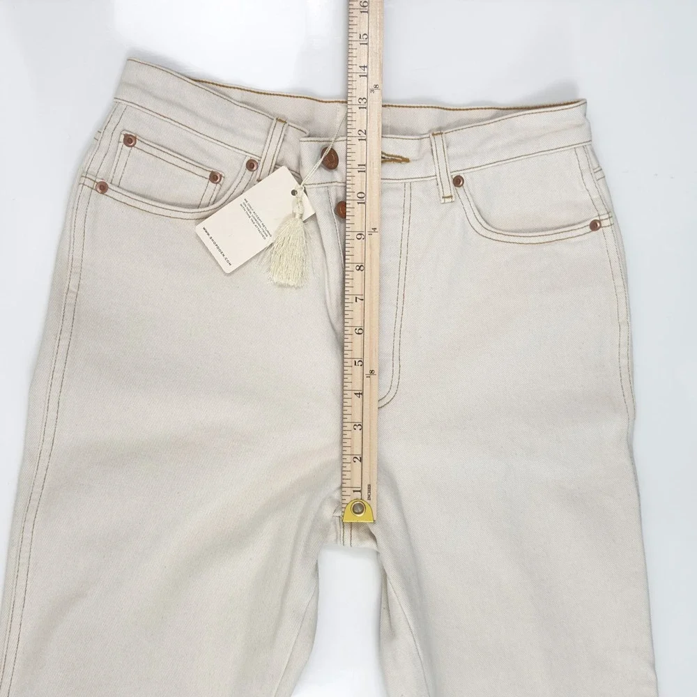 DÔEN Diana High-Rise Jean in Cream‎ – Size 28
